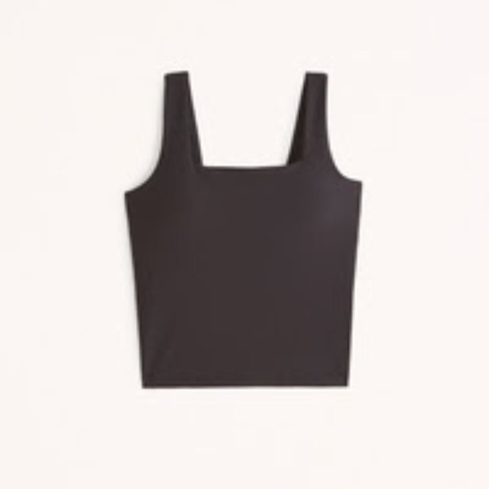 Abercrombie YPB sculptLUX Waist-Length Squareneck Slim Tank